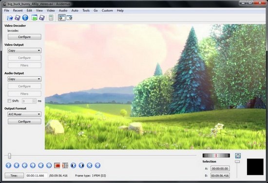 Tampilan Software VSDC Avidemux Tampilan Software VSDC Avidemux
