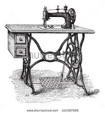 Máquina de costura antiga...