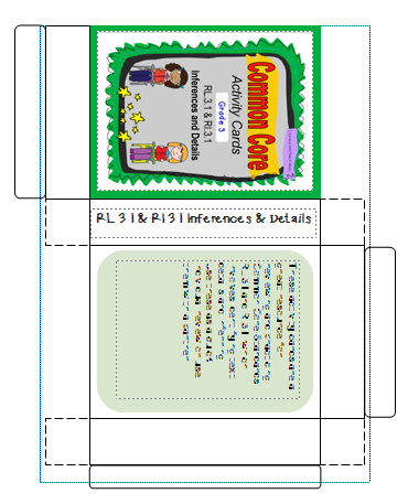 Literacy & Math Ideas: Grade 3 Common Core Inference and Details Task Cards