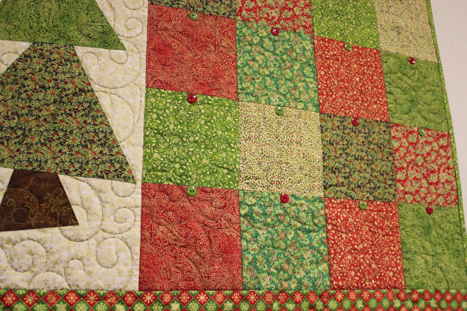 Spring Water Designs My Little Quilted Christmas Card Holder on Fabri