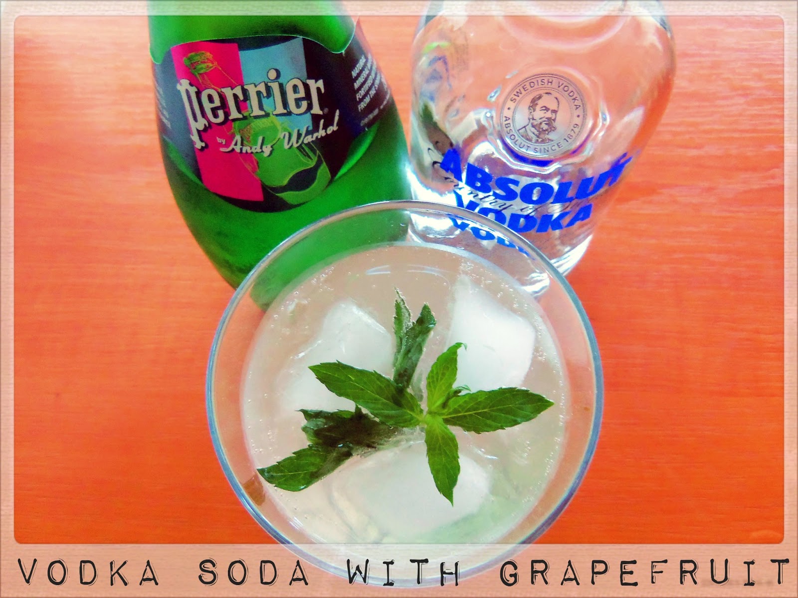 You've Got Meal! Mrs.G. Mixes (1) Vodka Soda with Grapefruit