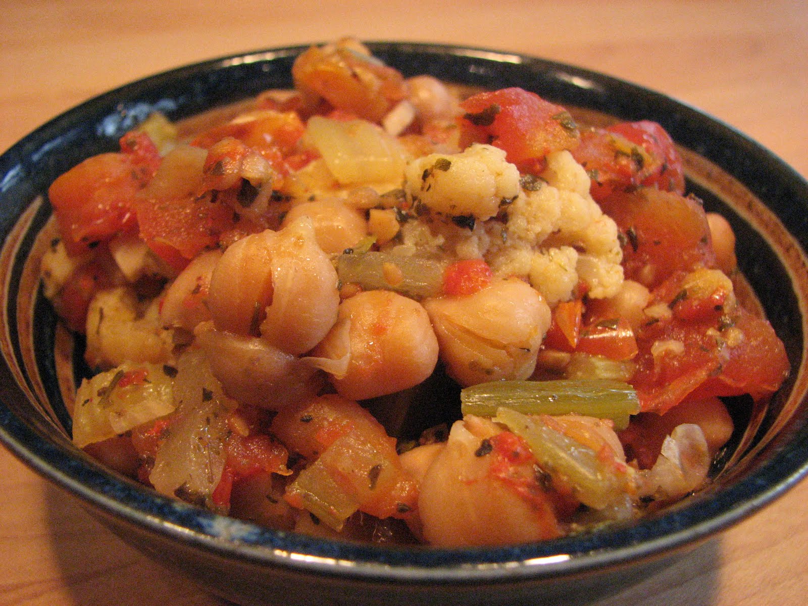 THE VOLUPTUOUS VEGETARIAN Chunky Vegetable Chickpea Stew Continuing