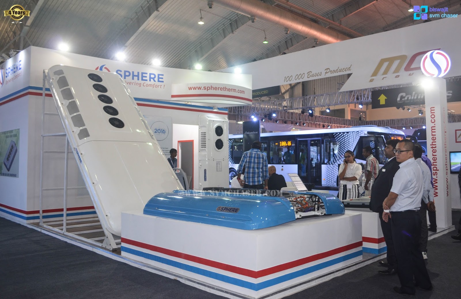 Biswajit SVM Chaser Sphere Thermal Systems Pvt Ltd at Bus World India 2016