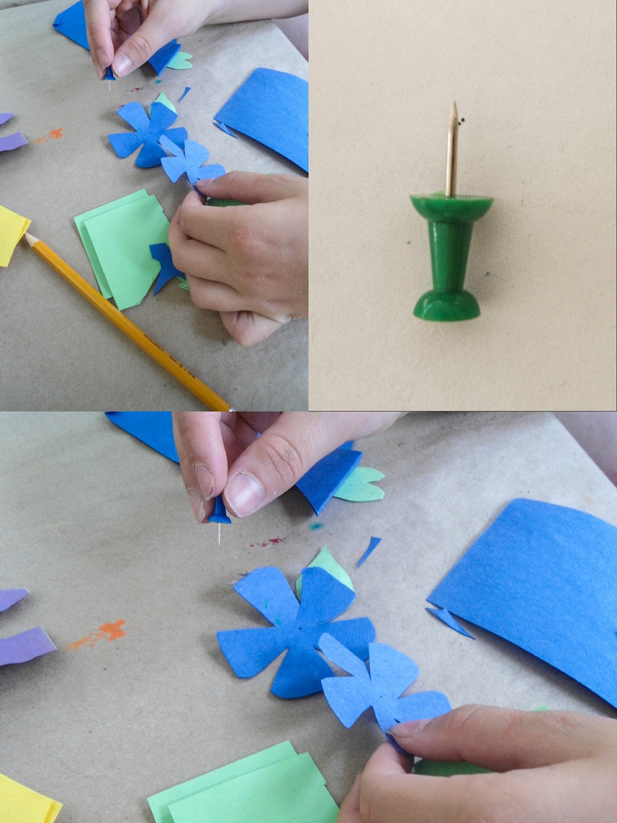 What Katie did next....... Craft of the Day Hawaii Flower Necklace