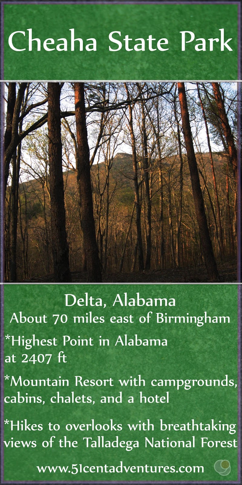 Cheaha State Park Delta Alabama 51 Cent Adventures