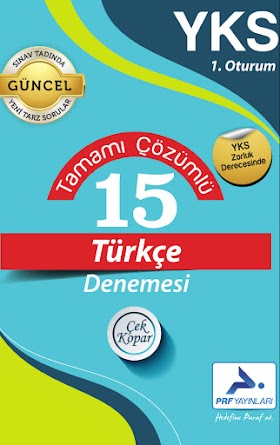 Paraf YKS-TYT 15li Türkçe Denemeleri PDF