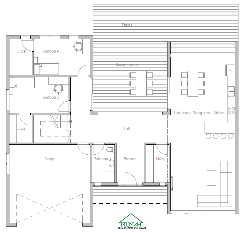 Denah Model Desain Gambar Rumah Minimalis Idaman Modern Tipe 285 merupakan kebutuhan pokok setiap manusia Denah Model Desain Gambar Rumah Minimalis Idaman Modern Tipe 285