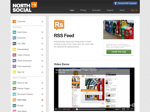 social rss feed, facebook page rss feed, fb page feed