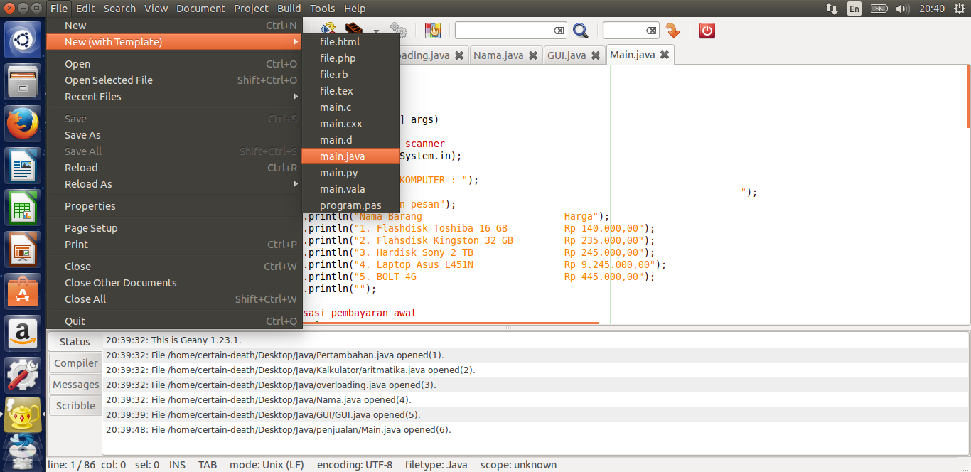 Scanner pada Java Ankmon
