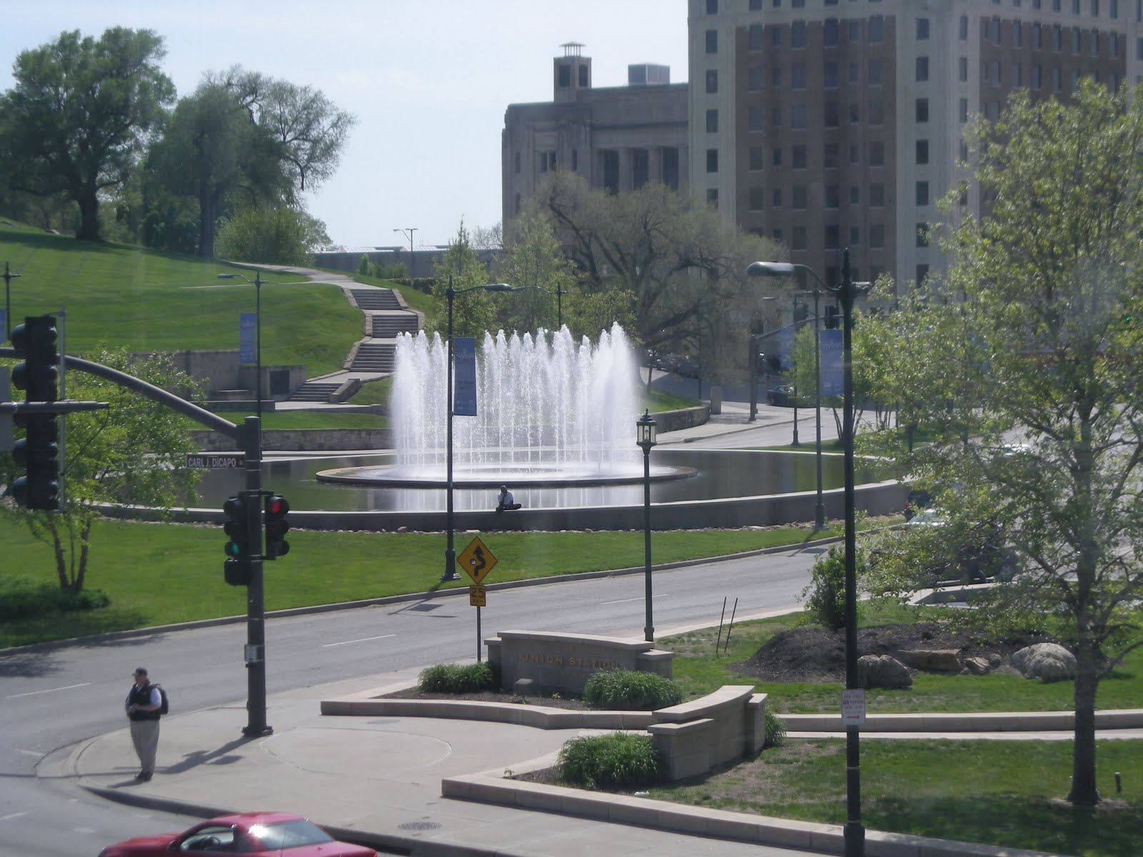 Cutting Coupons in KC Kansas City Tour of Fountains Crown Center