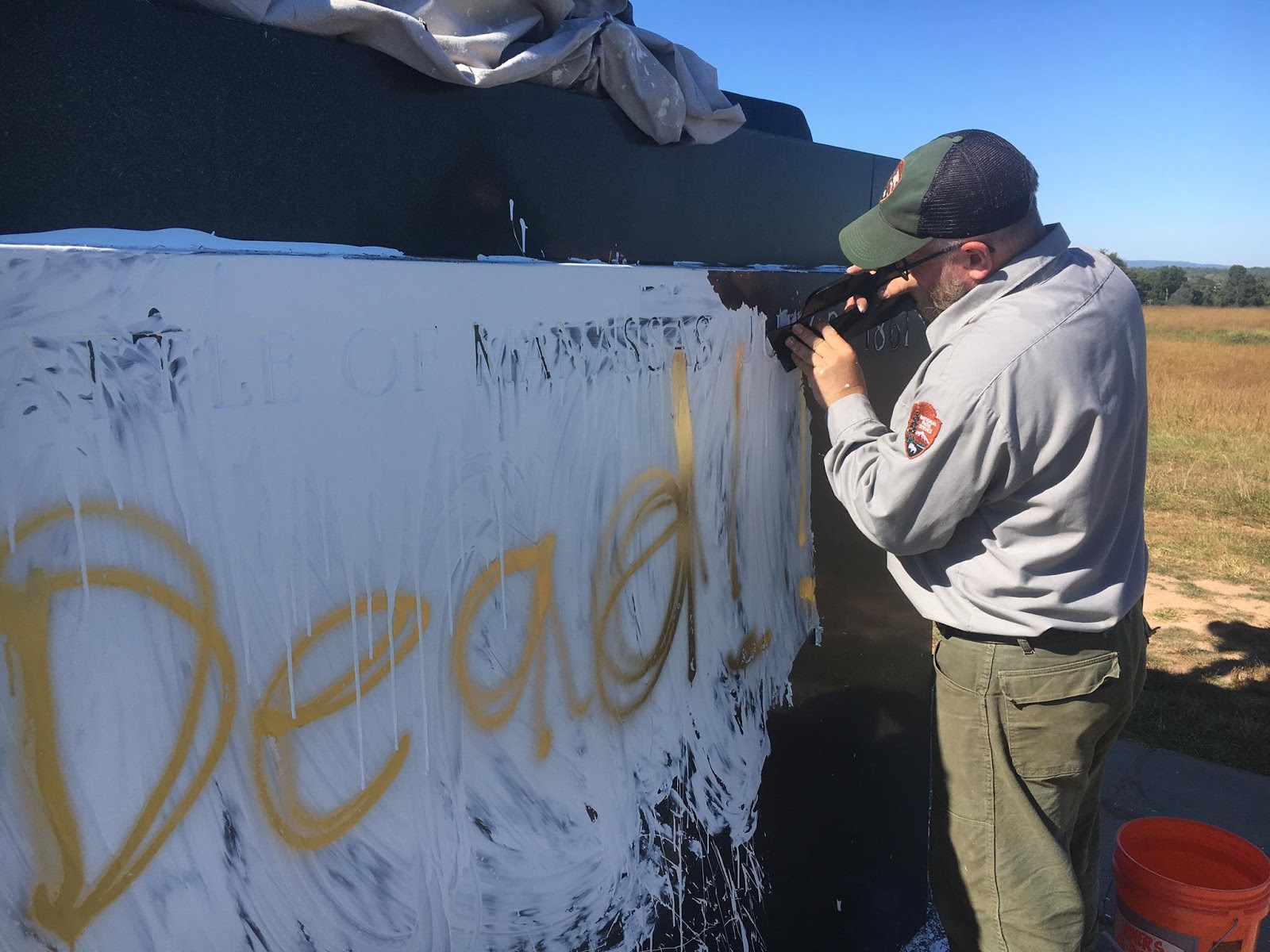 The Civil War Picket Nps Continues Investigation Of Stonewall Jackson Monument Vandalism At Manassas
