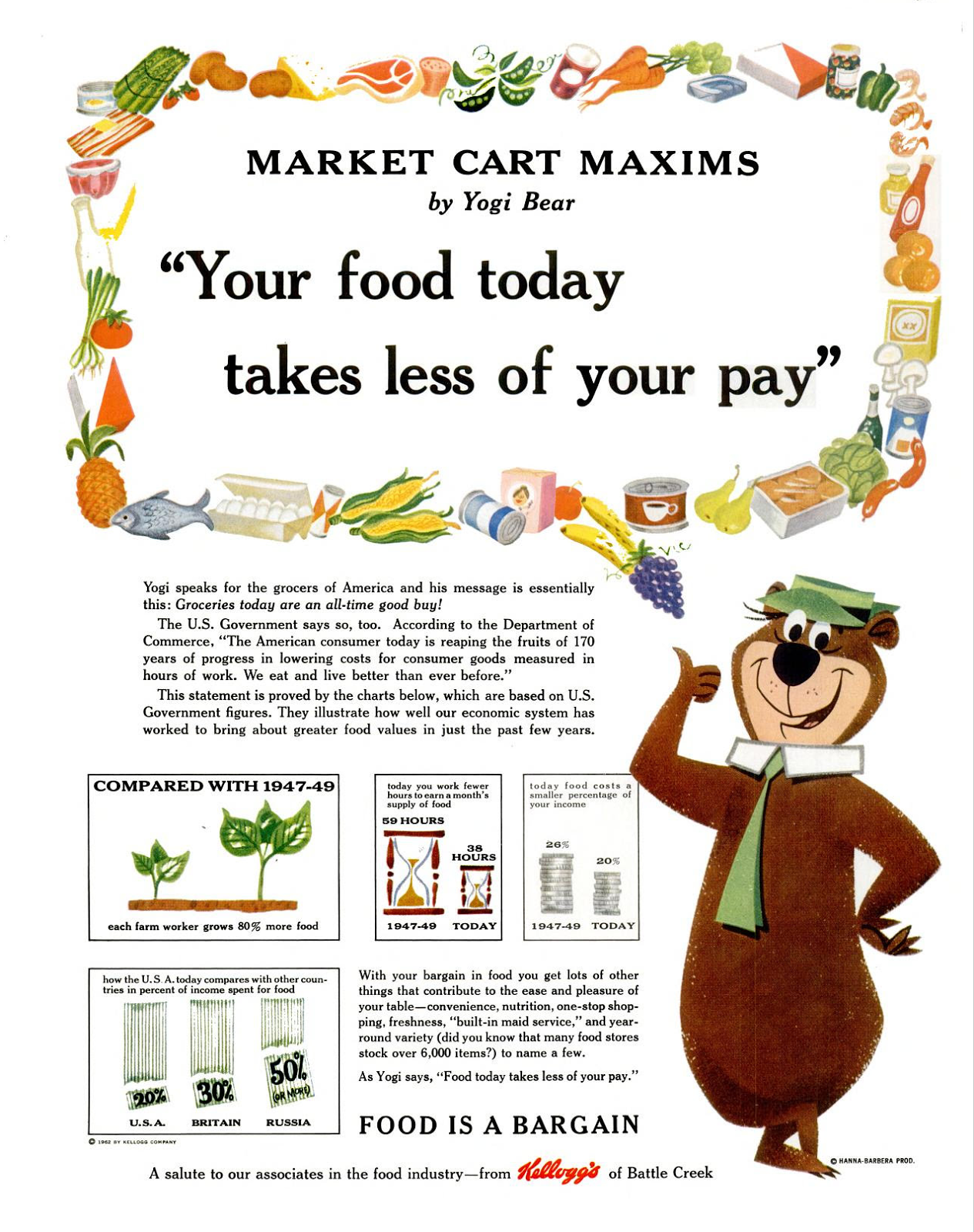 Kellogg's featuring Yogi Bear - 1962