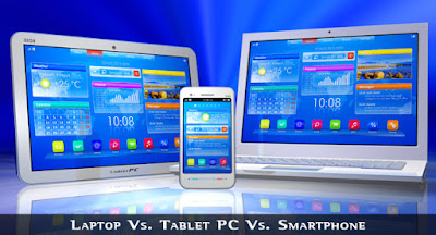 difference between tablets smartphones laptops 