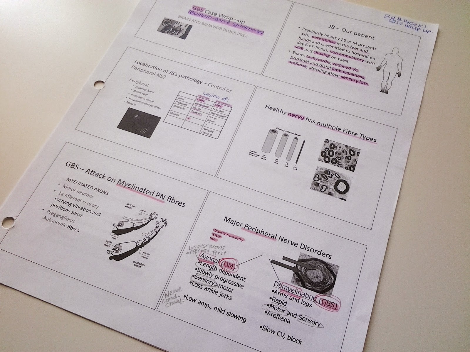 winding spiral case how to study making notes