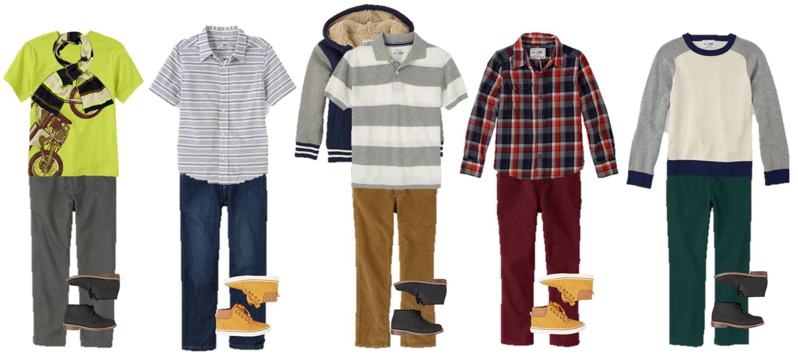 Life With 4 Boys: Mix and Match Fall Wardrobe for Boys #Fashion