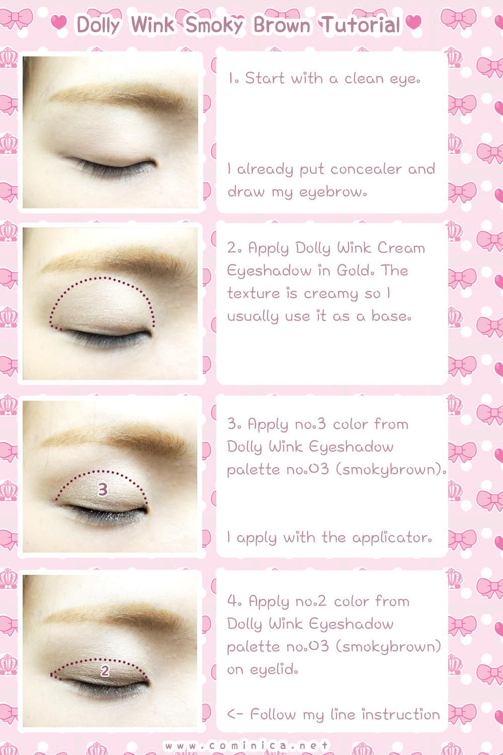 Cominica Blog ♔: Dolly Wink Eye Shadow 03 Smoky Brown + Eye Make Up ...