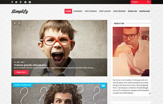 Simplify Clean & Responsive Blogger Template