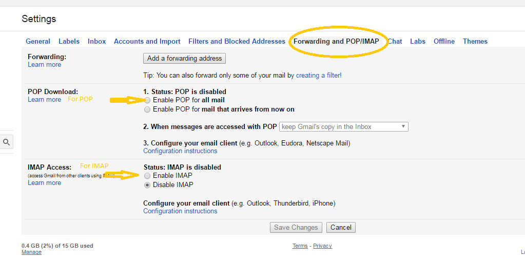 Gmail account configure on Microsoft Outlook Online Networks Solution