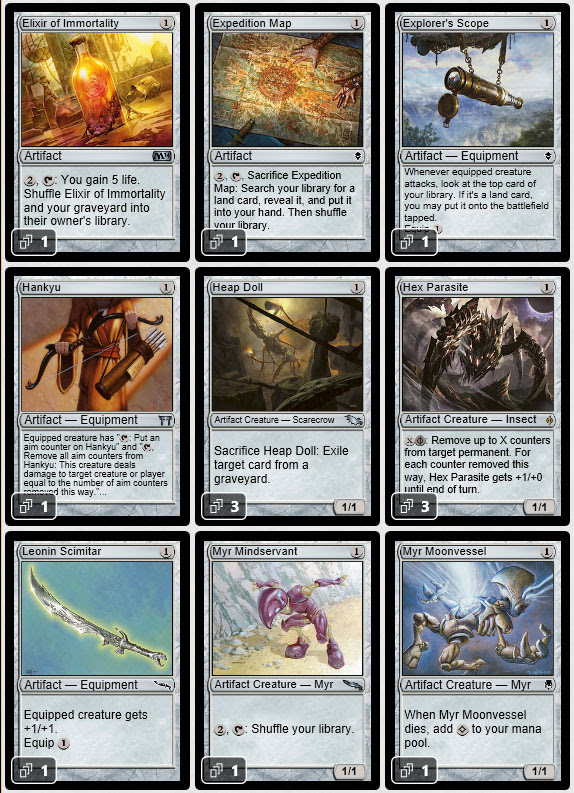 Magic the Gathering Adventures Modern Artifacts Super Deck 1 of 2