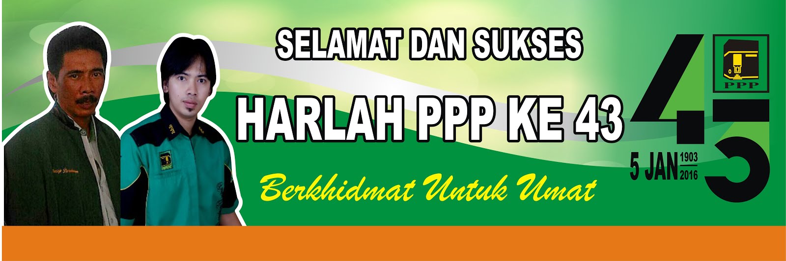 Ketua dan Sekretaris DPC PPP Kabupaten Sukabumi