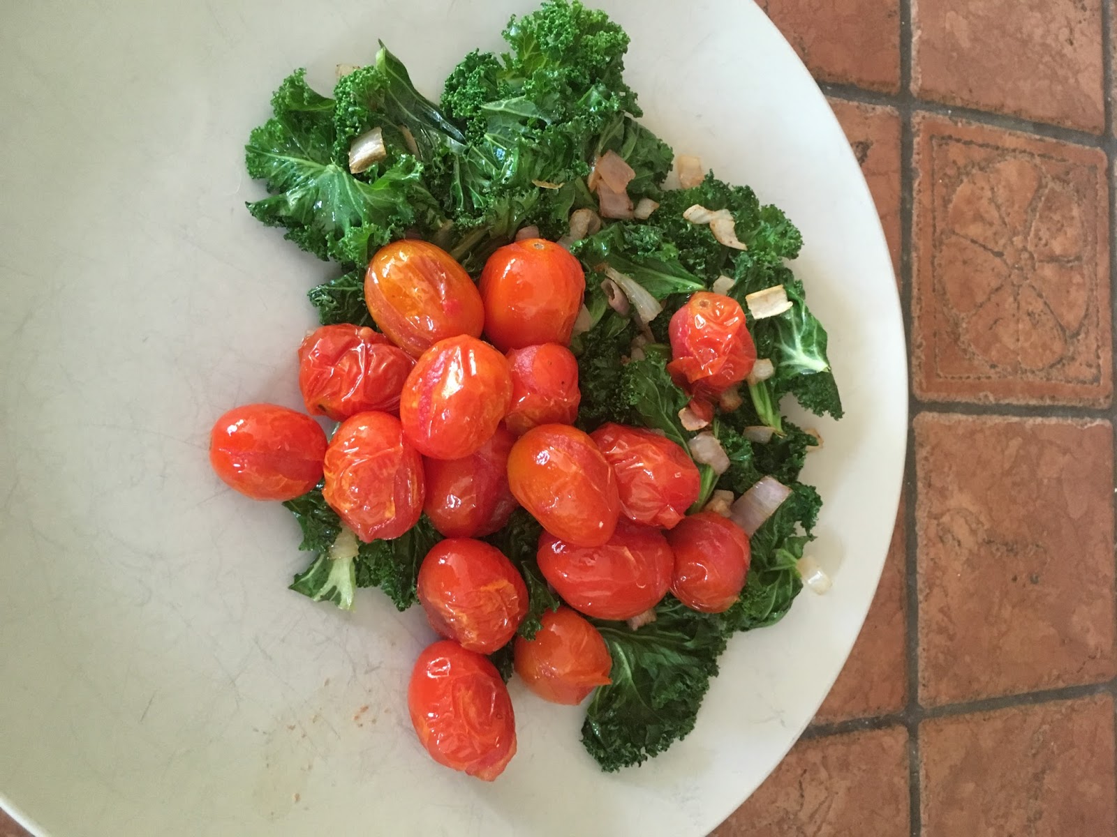 Blistered Tomatoes with Kale Vegetarian Recipes Food
