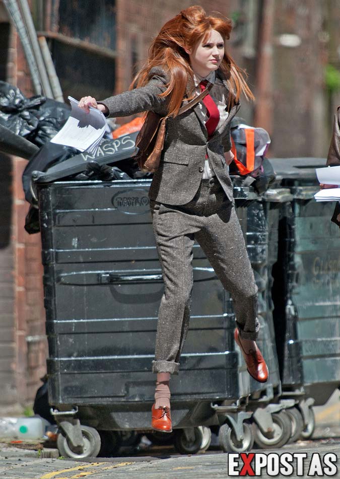 Karen Gillan: Set de 'Not Another Happy Ending' em Glasgow