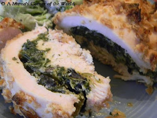 Spinach and Feta Stuffed Chicken Breast Recipe with Onion Coating