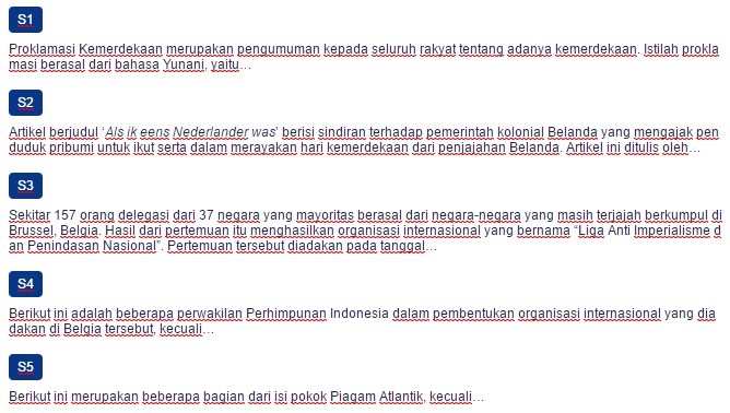 Contoh Soal Proklamasi Kemerdekaan sebagai Penegakan Hak