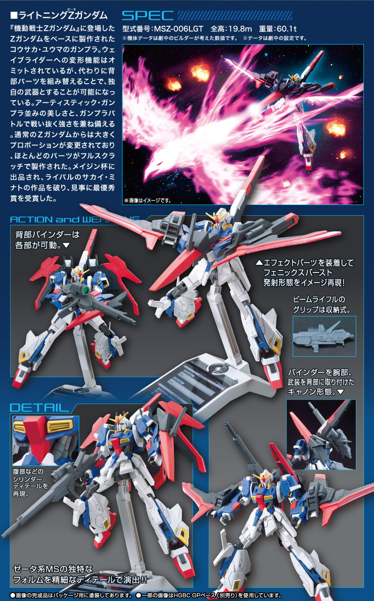 GUNDAM GUY HGBF 1/144 Lightning Zeta Gundam New Images & Release