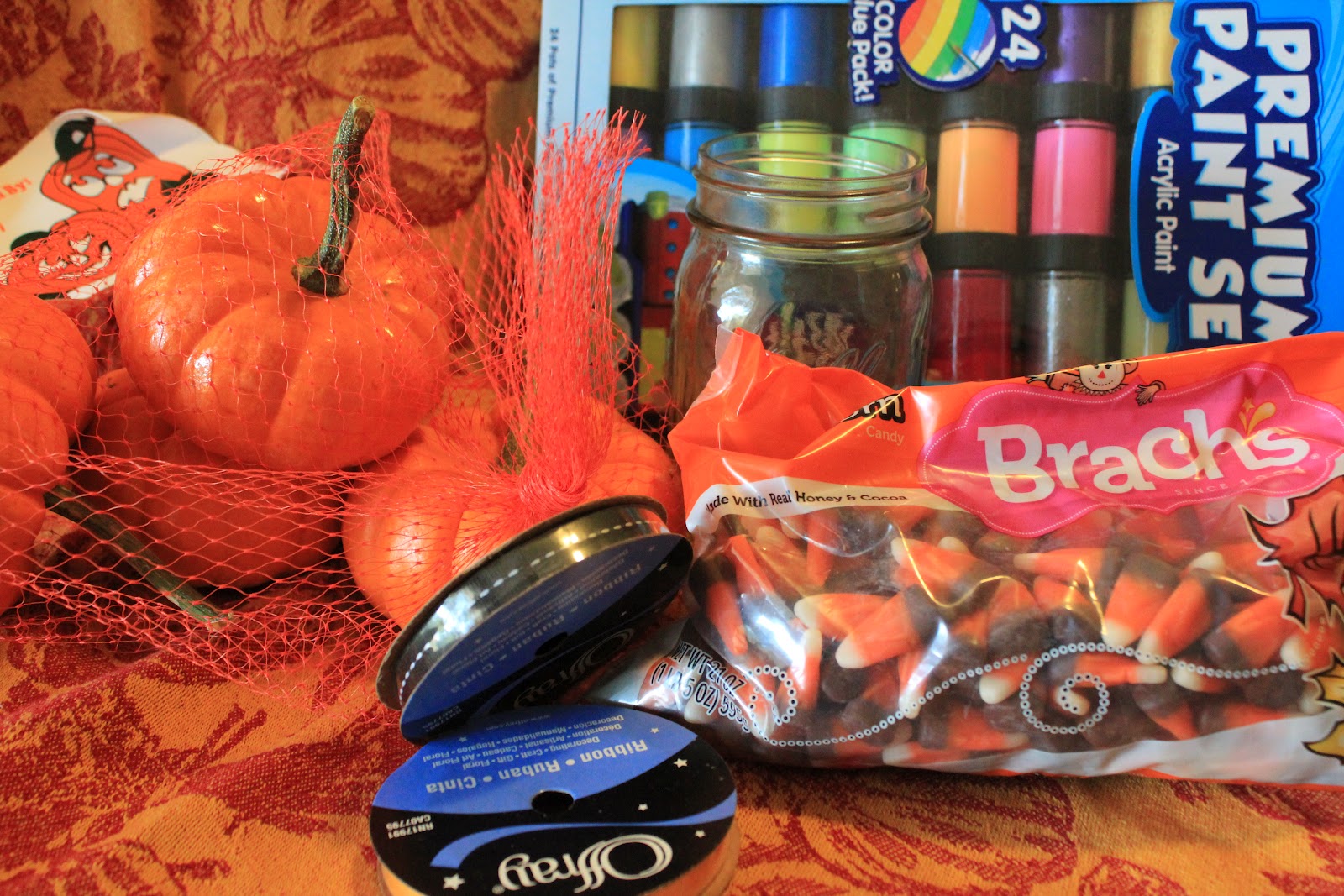 Halloween DIY Mini Pumpkin Candy Jar