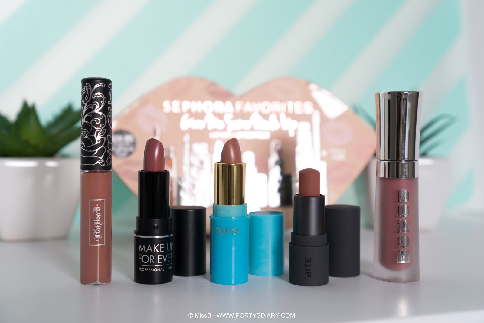 BEAUTY | Give Me Some Nude Lip - Sephora favorites. Review and swatches. Includes:Kat Von D, Buxom, Ciaté, tarte and Make Up Forever. Photos with Sony a6000 + SEL35F18. Porty's Diary.