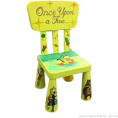 Fun Literacy Ideas for Kids - Story Chairs - Learning and Exploring Through Play