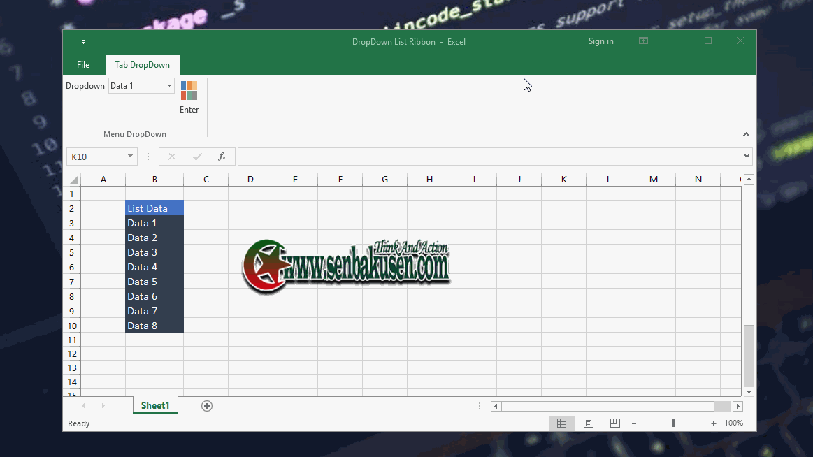 Cara Membuat Ribbon Dropdown List Dengan Data List Di Cell Kampus Office