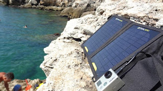 Portable Solar Panel Charging GoPro HD Camera