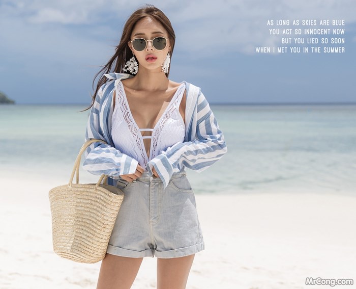 Beautiful Kim Bo Ram passionate charm with sea clothes and underwear (405 pictures) photo 18-1