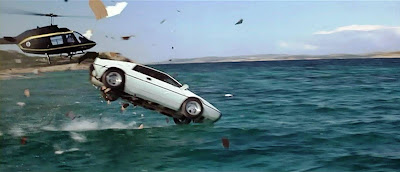James Bond's Lotus Esprit dives into the sea