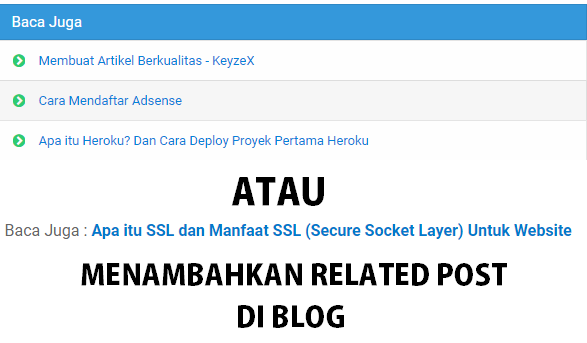 Cara Memasang Artikel Terkait di Tengah Postingan Blog Cara Memasang Artikel Terkait di Tengah Postingan Blog