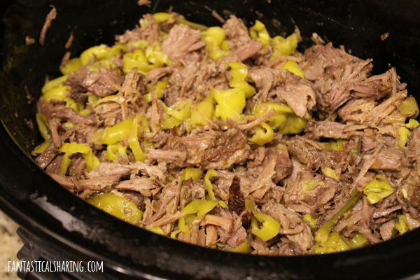 Mississippi Pot Roast // Hands down, the best pot roast I have ever eaten because it's buttery and spicy and so dang good! #recipe #crockpot #favorite #roast #beef