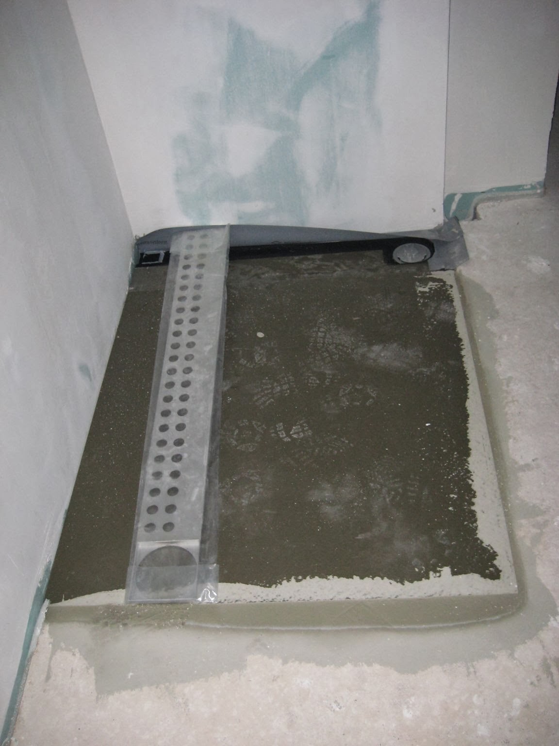 fliesen eichen worden dusch modul eingelassen