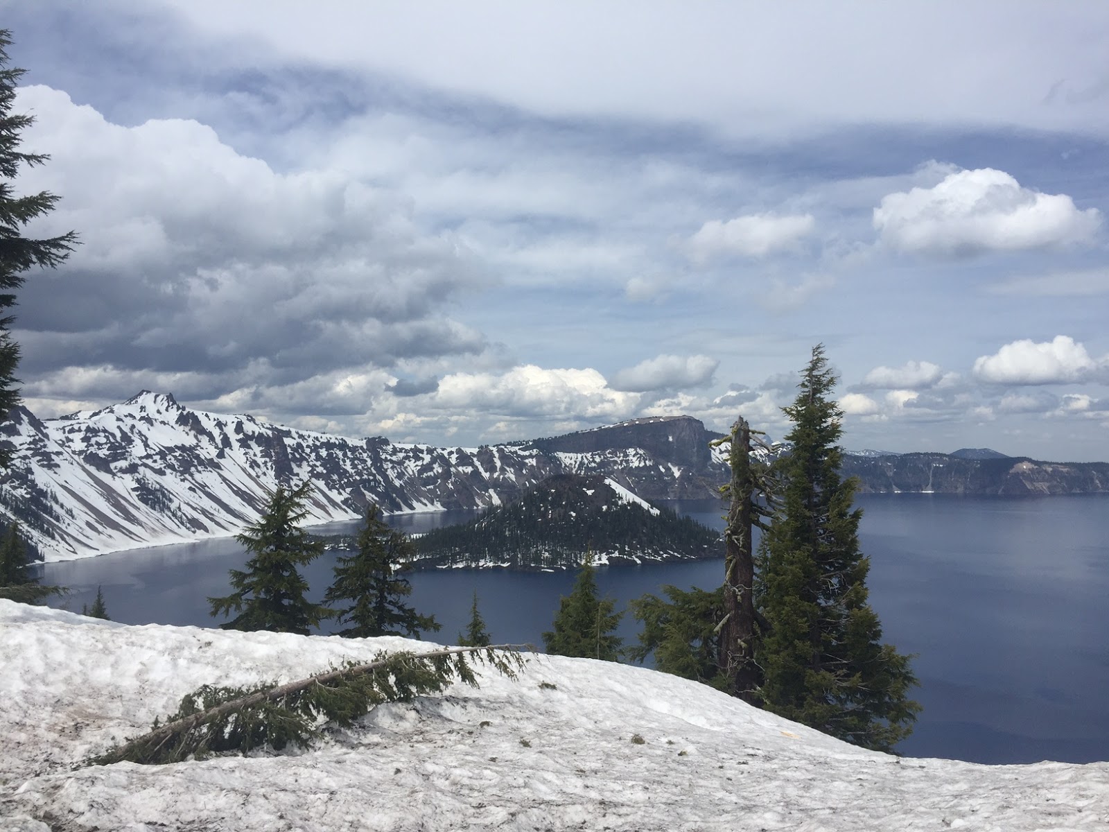 Snow at Crater Lake National Park!