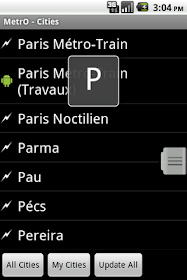 MetrO for Android - Screenshot