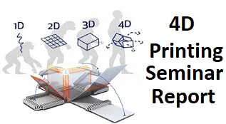 4D printing seminar report ppt