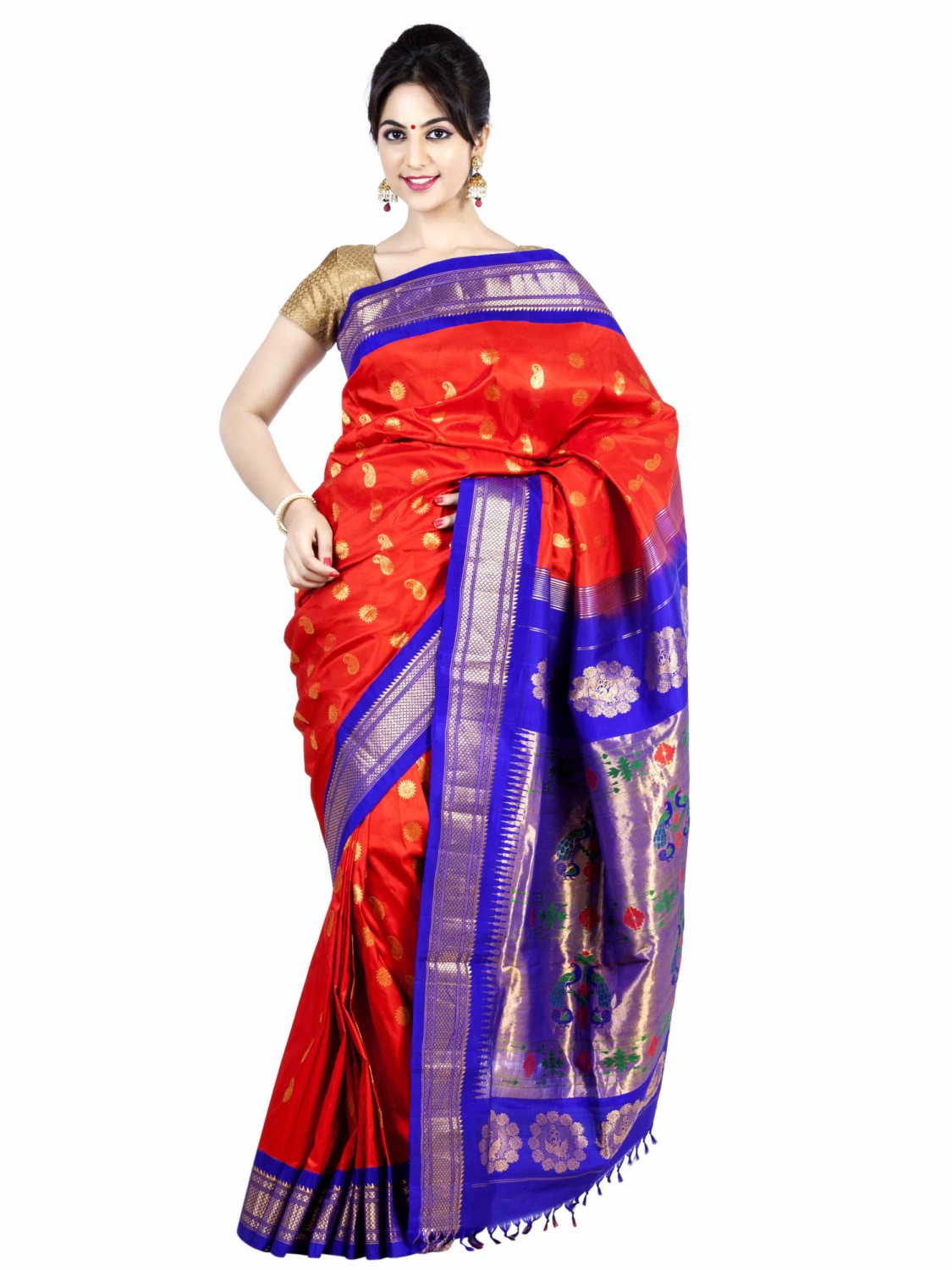 What Is Paithani Silk - Types of Paithani Silk Sarees - Sacred Weaves -  Sacred Weaves