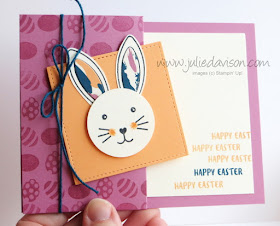 March 2017 Paper Pumpkin Bunny Buddies Alternative Card ~ Easter Card by Julie Davison, www.juliedavison.com