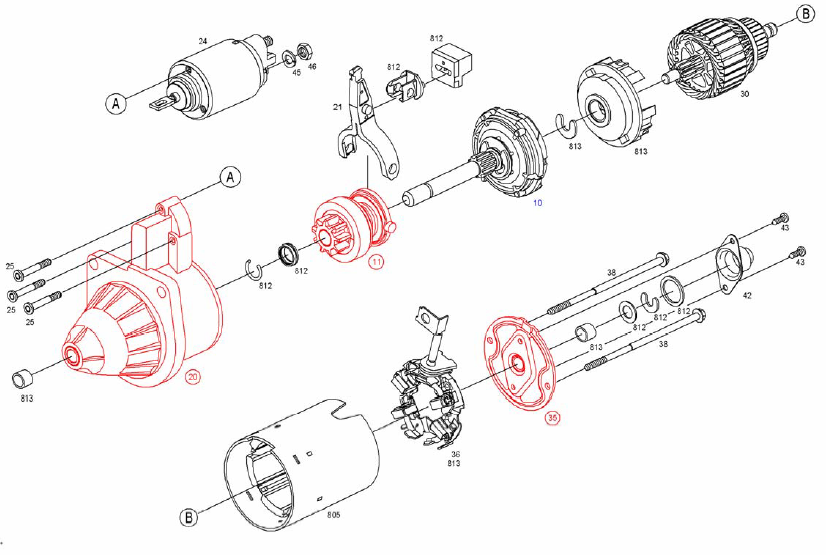 Стартер схема сборки. Стартер Bosch 16340 схема. Opel Astra h схема стартера. Сборка стартера Опель Астра g 1.4. Втулка ротора стартера Опель Омега 2,2.