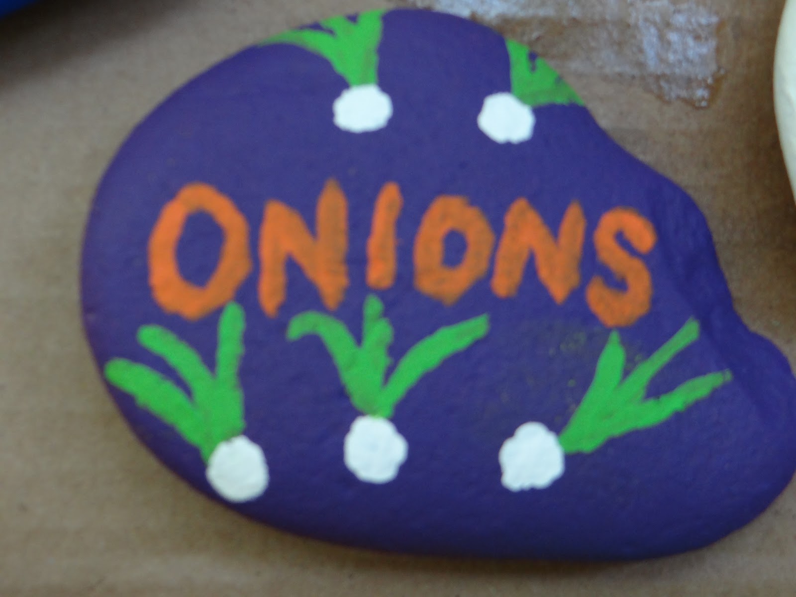 The GRAY Area: DIY Painted Rock Garden Markers