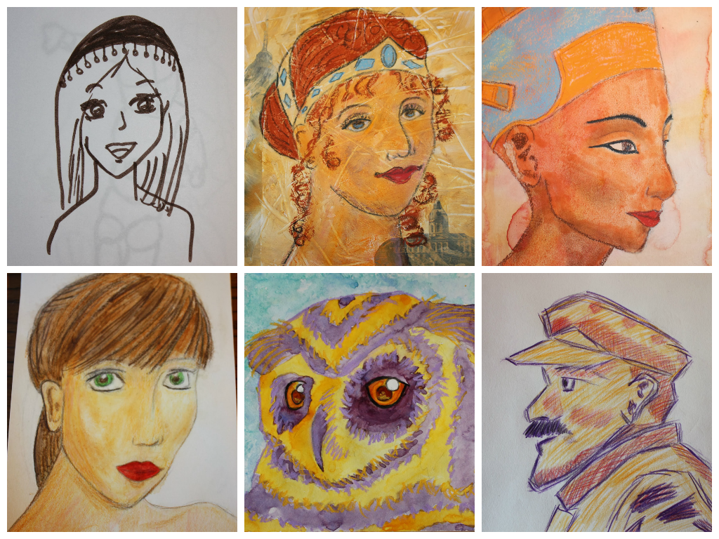 Explore and Express 29 Faces Art Challenge Face 29