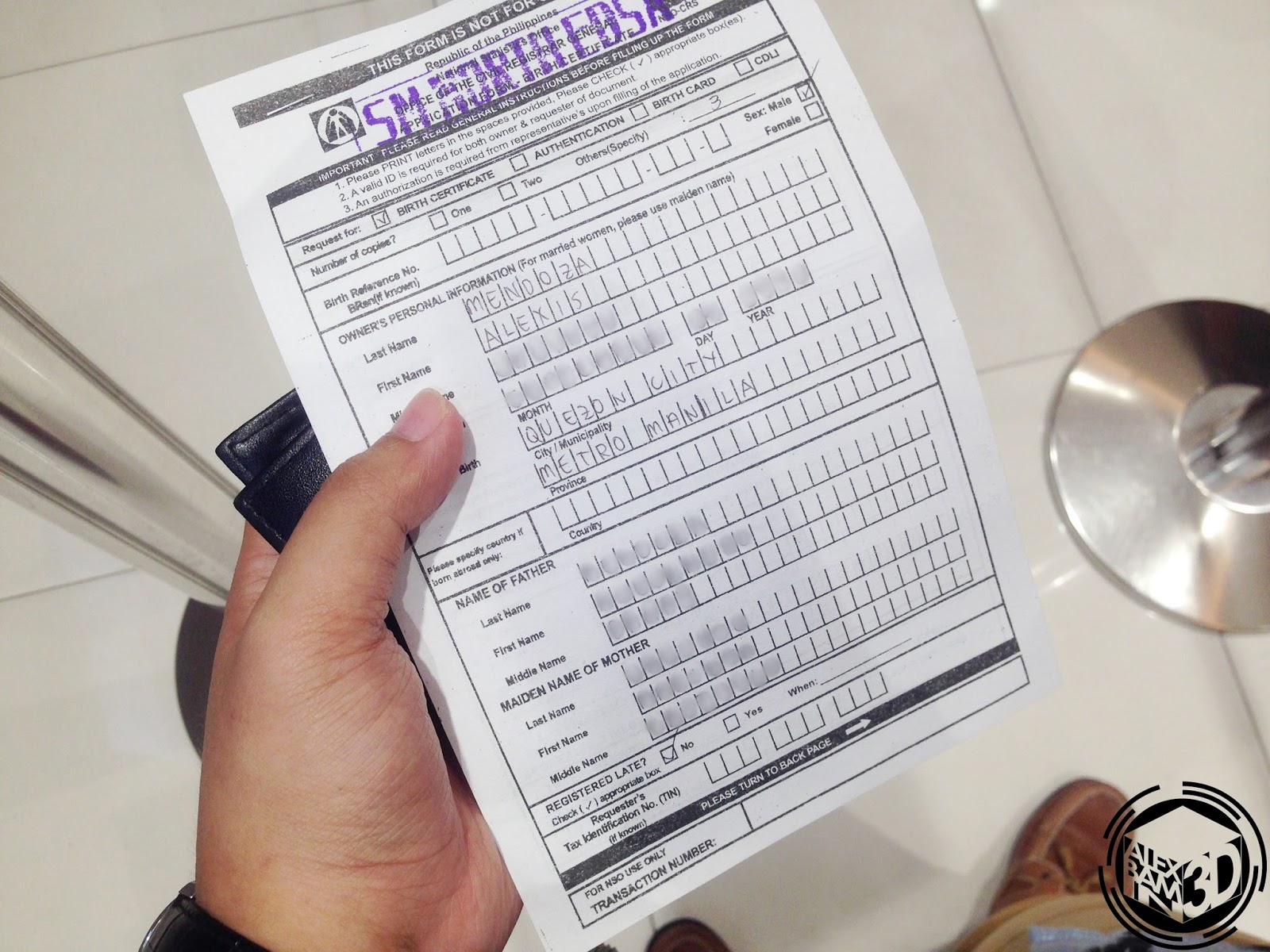 Getting Your NSO Birth Certificate At SM Business Center AlexBamin3D getting-your-nso-birth-certificate-at-sm-business-center-alexbamin3d