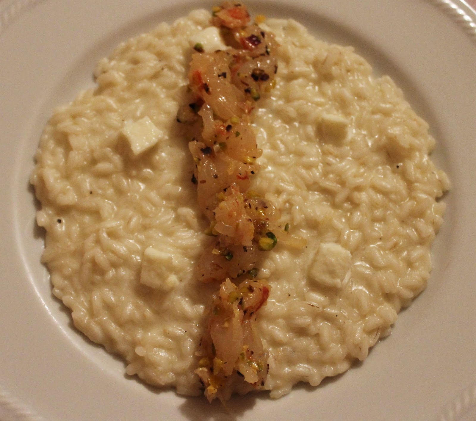 Cucina Milk Risotto al Limone con crudo di gamberi e pistacchi