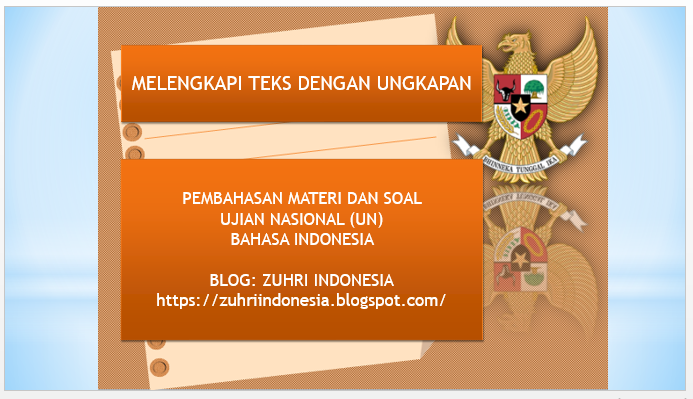 Soal Melengkapi Teks Dengan Peribahasa - Ruang Jawaban Soal